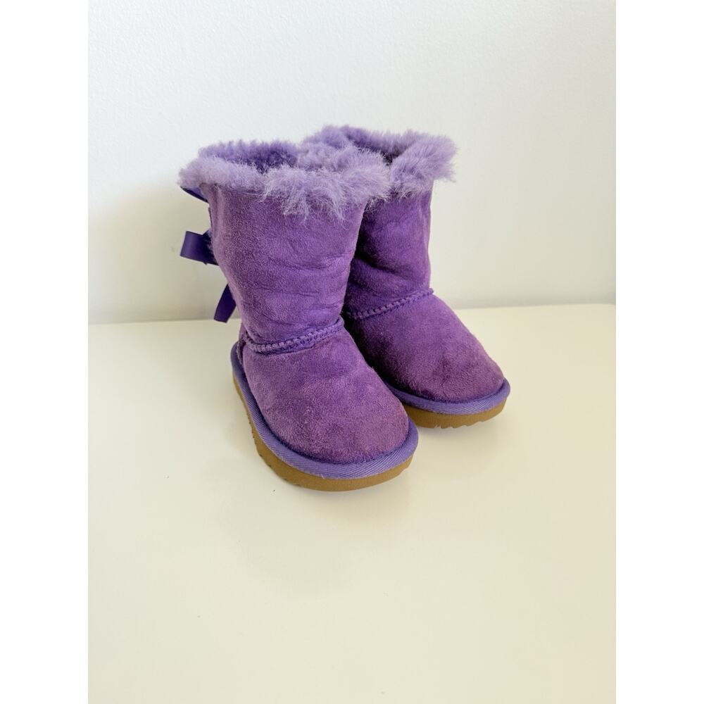 UGG purple Toddler Bailey Bow II Boot Original Style 1017394T - Size 6 - Picture 4 of 7